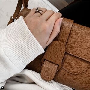 SENREVE Aria Crossbody Or Belt Bag Pebbled Chestnut